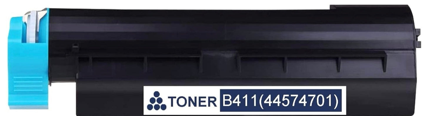 Black toner 44574701 compatible for Oki Data B411, B411d, B411dn, B431, B431dn, MB461, 4000 pages.
