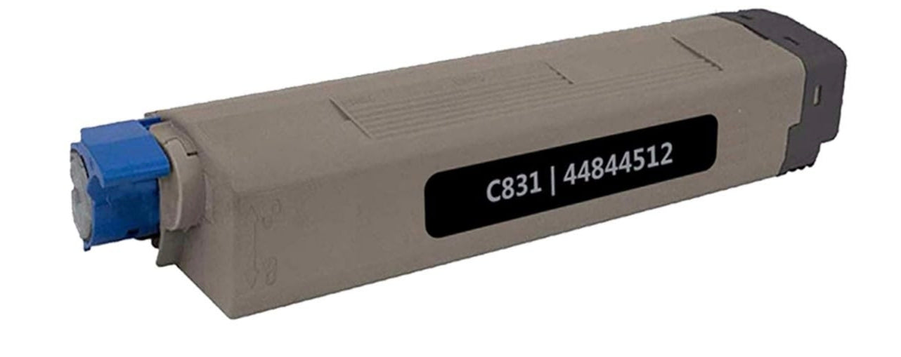 44844512 Black Toner Cartridge compatible with Oki Data C831 printer
