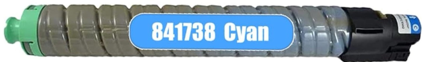 Compatible C02-841738 Cyan toner for Ricoh Aficio MPC3002, MPC3502, C4502/5502, C4002/5002 - 841647/841735.