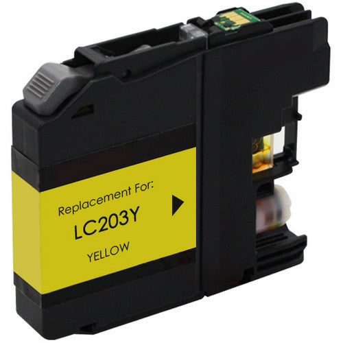 Brother LC203 Yellow Ink Cartridge – High-Yield Replacement for MFC J4320DW-J885DW Printers