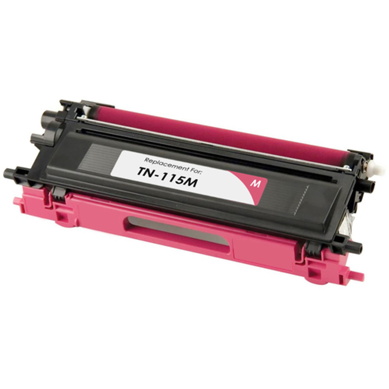 Compatible Brother TN115 magenta toner cartridge, high-yield 4000 pages for Brother HL4040CN, HL4050CDN, DCP-9040CN, MFC-9440CN, and MFC-9840CDW printers.
