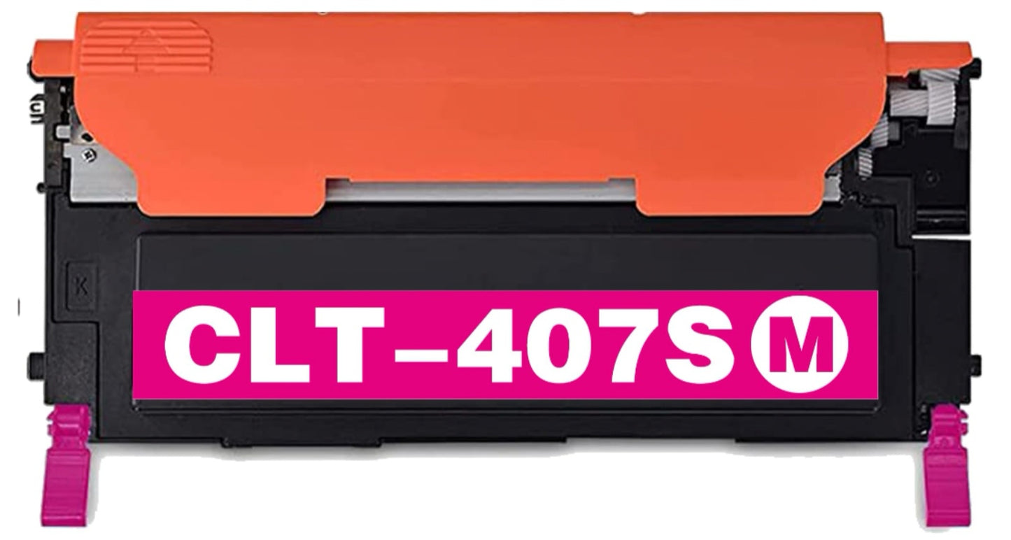 CLT-407S Magenta compatible toner for Samsung CLP-320N, CLP-325W, CLX-3185, 1,000 pages.