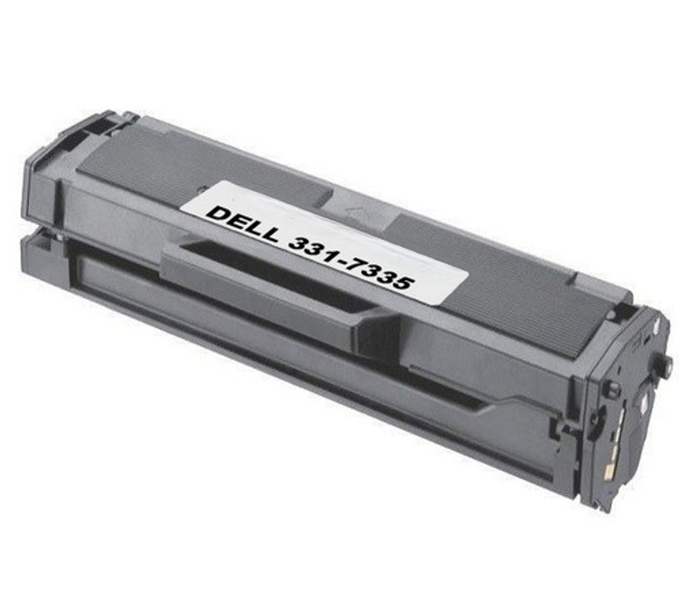 Compatible Dell 331-7335 black toner cartridge for Dell B1160 and B1160W printers, 1500-page yield.