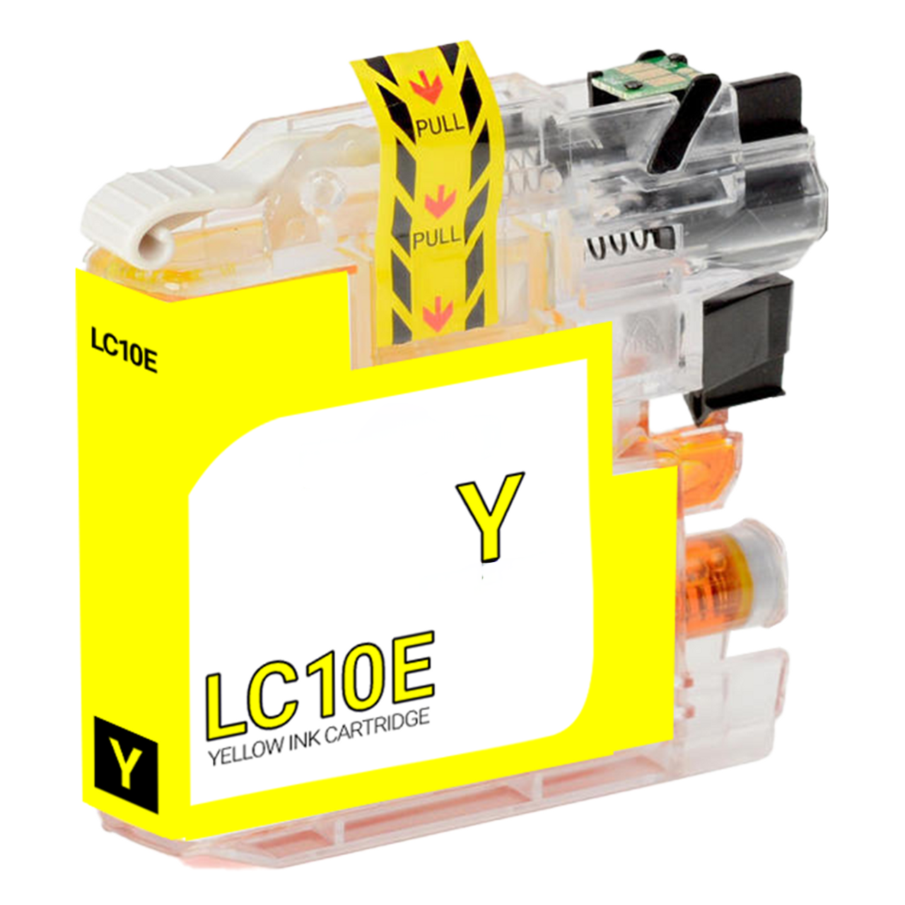 LC10E Yellow compatible ink cartridge for Brother printers, 1200-page yield, vibrant yellow, fits MFC-J6925DW