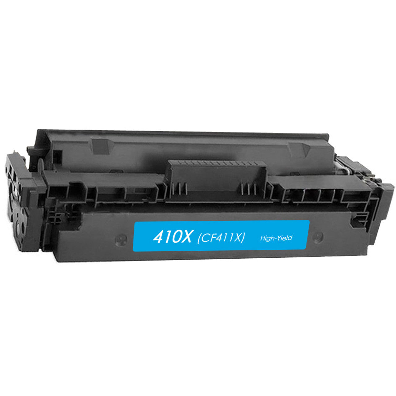 HP CF411X (411X) compatible cyan toner cartridge, high-yield 5,000 pages for HP Color LaserJet Pro M452/MFP M477, delivering vibrant, professional-quality prints.