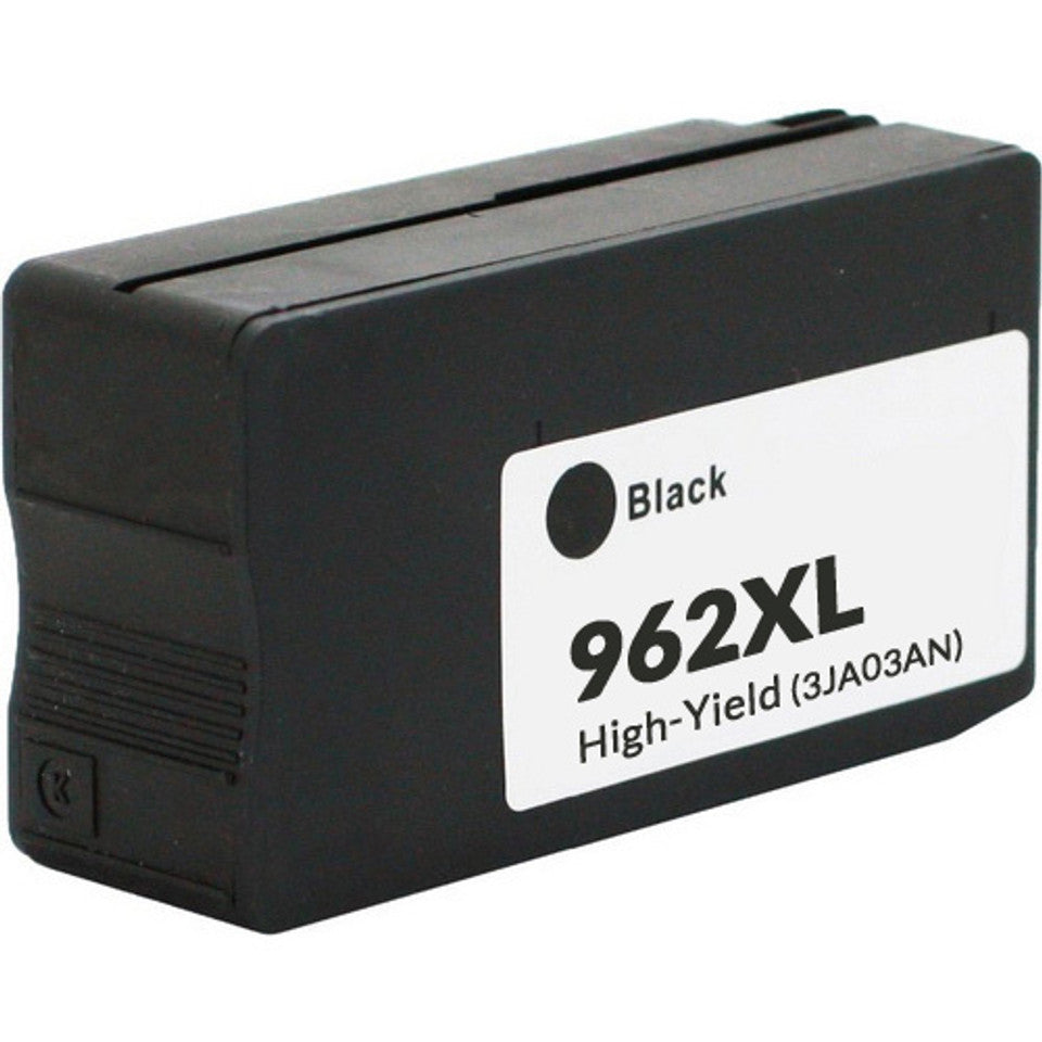 HP 962XL Black Compatible Ink Cartridge – high-yield 2000 pages for OfficeJet Pro 9025 printer.