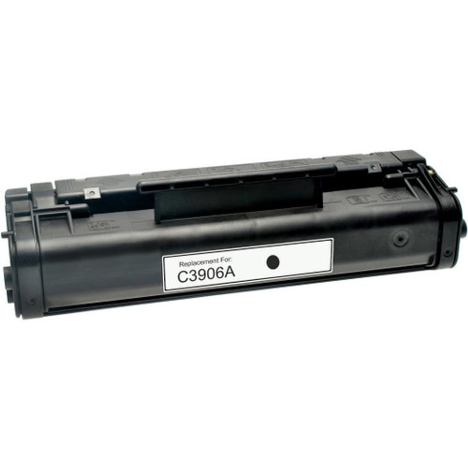 C3906A compatible black toner for HP 5L/6L/3100, 2,500 pages.