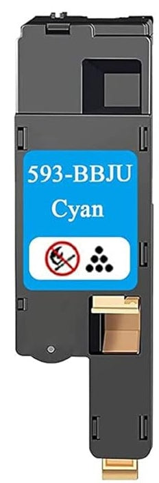 Compatible Dell 593-BBJU cyan toner for E525W printer, delivering vibrant color and reliable print quality for everyday and business use.