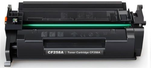 Black Toner Cartridge CF258A compatible for HP LaserJet Pro M304, M404, and M428 printers, high quality 3,000-page yield.