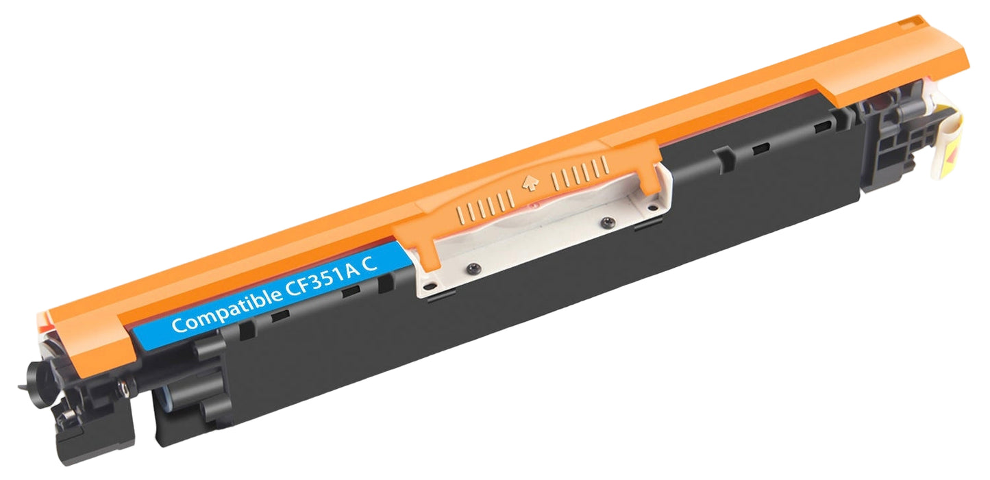 CF351A (130A) compatible cyan toner cartridge for HP Color LaserJet Pro MFP M176, M176N, M176FN, M177, M177FW – 1,000 pages, vibrant professional color