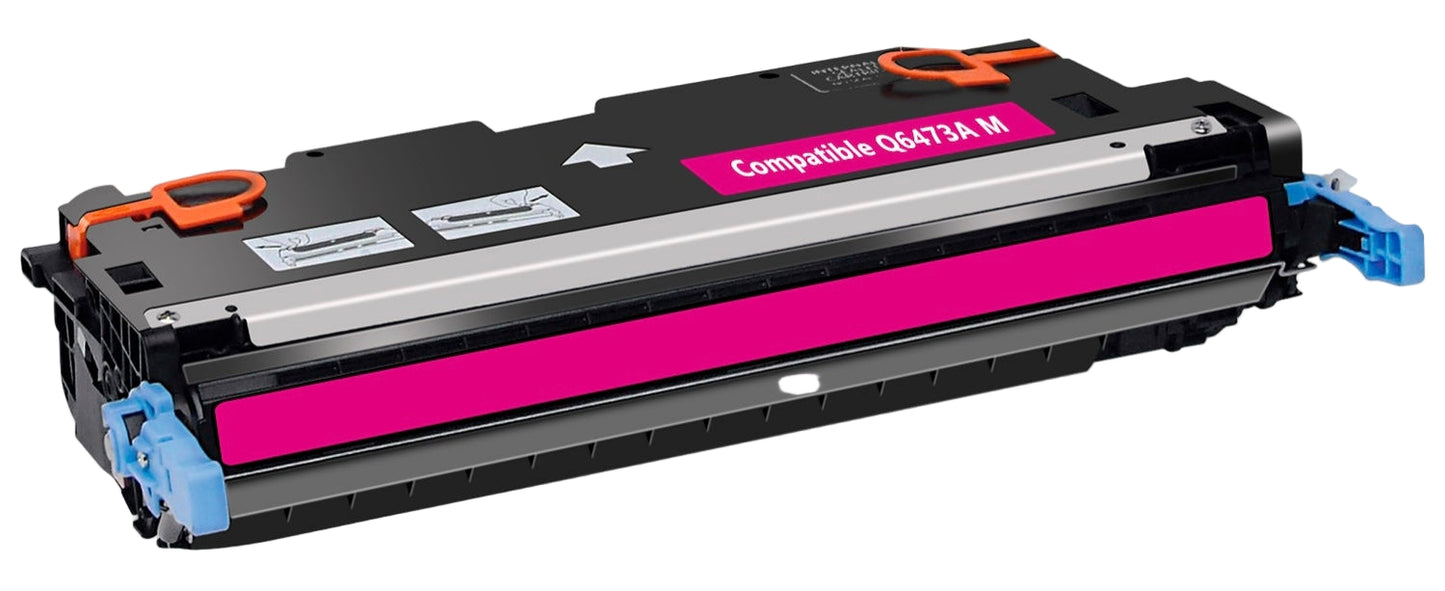 Compatible HP Q6473A Magenta Toner Cartridge, 4000 pages, for LaserJet Color 3600 printer.