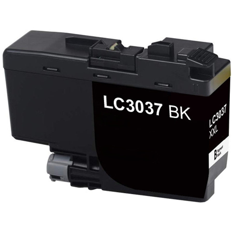LC3037 Black compatible ink cartridge for Brother printers, 3000-page yield, crisp black text, fits MFC-J5845, J6545, J6945 – High Yield