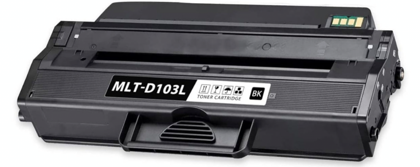 MLT-D103L Black Compatible Toner Cartridge for Samsung ML-2950, ML-2951, ML-2955, SCX-4728, SCX-4729 – 2,500-page high-yield black toner.