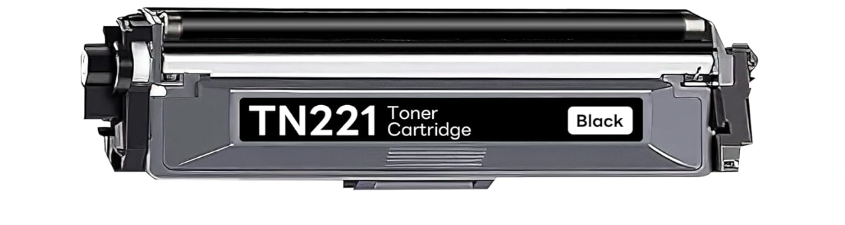 TN221 Black Toner Cartridge compatible with Brother HL-3140DW, HL-3170CDW, MFC-9130CW – 2,500 pages yield