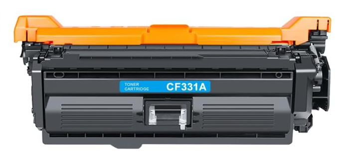 CF331A (654A) Cyan Compatible Toner Cartridge for HP Color LaserJet M651 – 15,000 pages high-yield professional color printing.