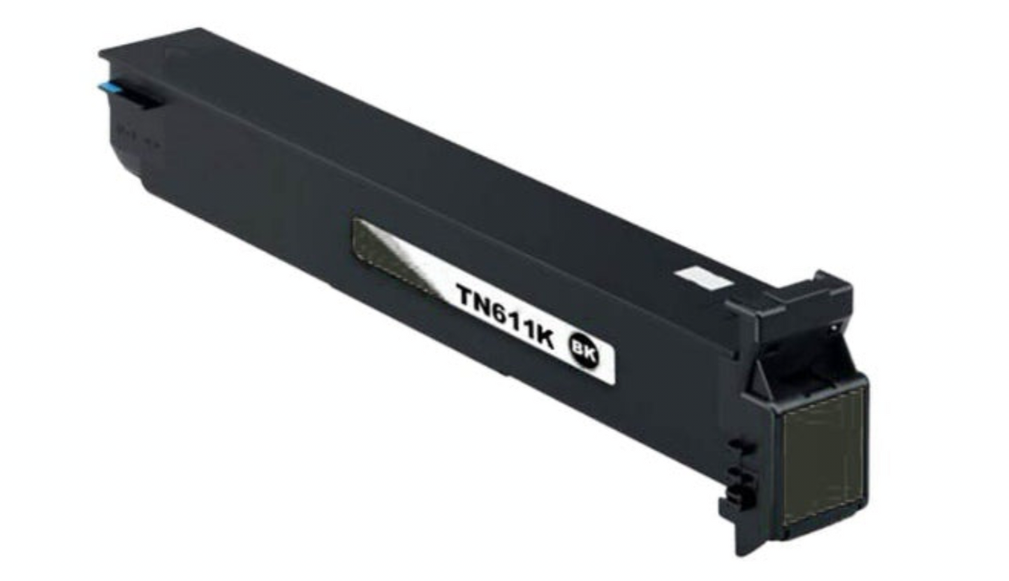 Toner Cartridge TN611 (A070130) Black Compatible for Konica Minolta BizHub C550, C650 printers – high-yield 45,000 pages.