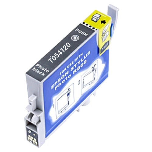 T054120 Photo Black Compatible Epson Ink Cartridge, 400-page yield.
