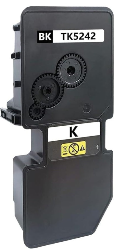 Compatible TK-5242 Black toner for Kyocera ECOSYS P5026cdn, P5026cdw, M5526cdn, M5526cdw.