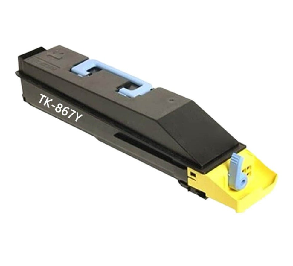 Compatible TK-867 Yellow toner cartridge for Kyocera printers Taskalfa 250ci and 300ci.
