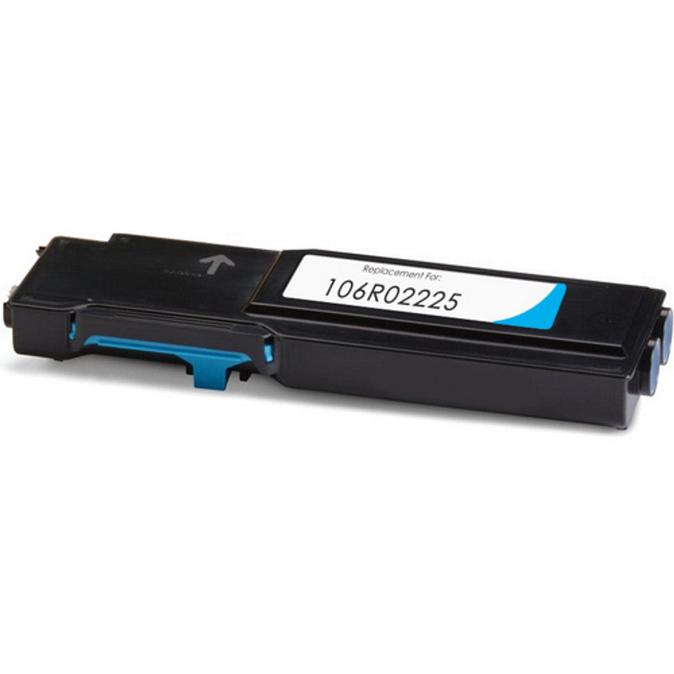 Cyan toner 106R02225 compatible with Xerox Phaser 6600 and WorkCentre 6605 printers.
