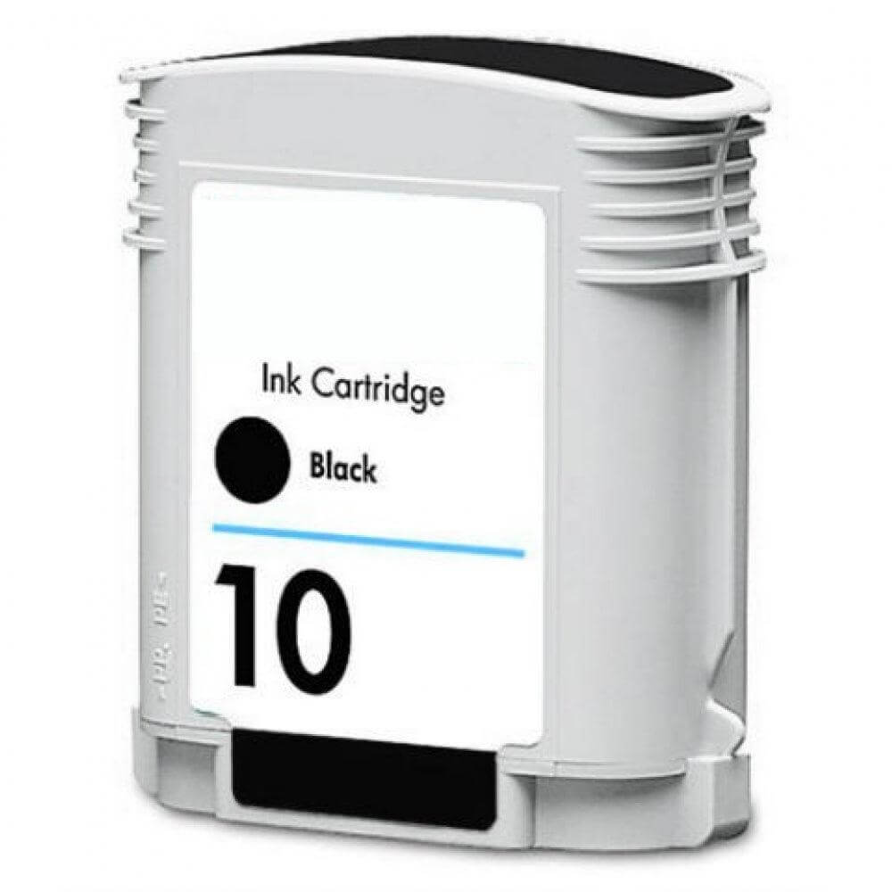 HP 10 black compatible ink cartridge, high-yield 2155 pages for INKJET 1000 and OFFICEJET 9100.