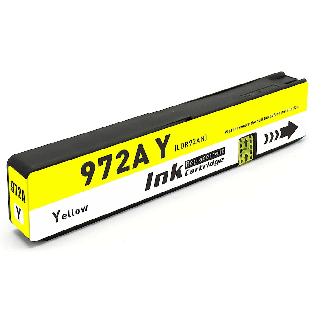 HP 972A Yellow Ink Cartridge Compatible for PageWide Pro 352, 377, 452, 477, 552, 577 – 3000 Pages