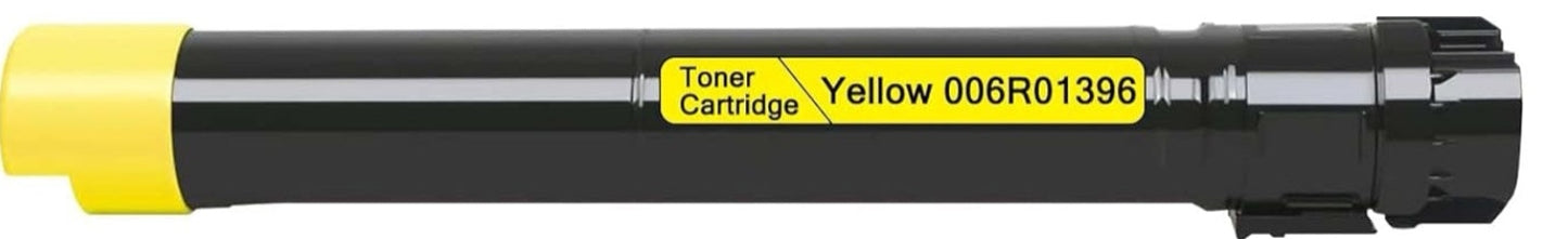 Yellow toner 006R01396 compatible with Xerox WorkCentre 7425, 7428, and 7435 Series printers, delivering vibrant color and up to 15,000 pages.
