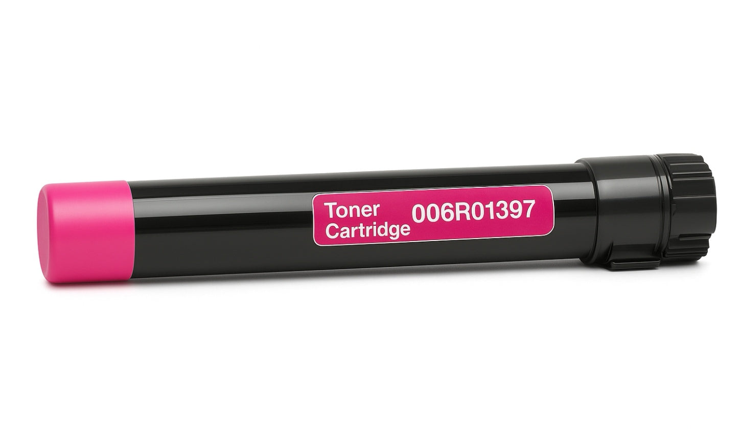 Magenta toner 006R01397 compatible with Xerox WorkCentre 7425, 7428, and 7435 Series printers, delivering vibrant color and up to 15,000 pages.