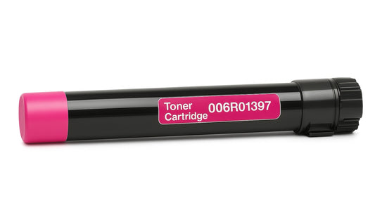Magenta toner 006R01397 compatible with Xerox WorkCentre 7425, 7428, and 7435 Series printers, delivering vibrant color and up to 15,000 pages.