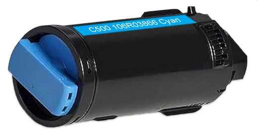 Cyan toner 106R03866 compatible for Xerox Versalink C500 HY C505 HY, 900 pages.