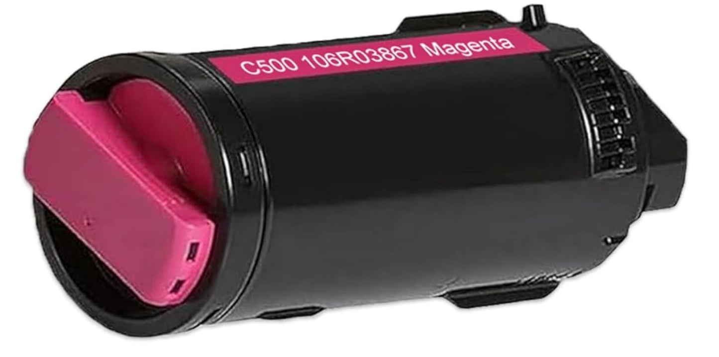 Magenta toner 106R03867 compatible for Xerox Versalink C500 HY C505 HY, 900 pages.