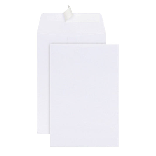 6" x 9" Catalog Envelopes, Clean Seal, White, Box Of 250