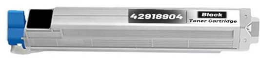 Compatible Oki Data 42918904 black toner cartridge for C9600 and C9800 printers, 15000-page yield