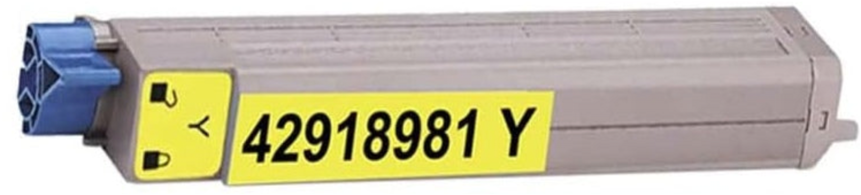 42918981 Yellow Toner Cartridge compatible with Oki Data C9650HDN, C9650DN, and C9650N printers