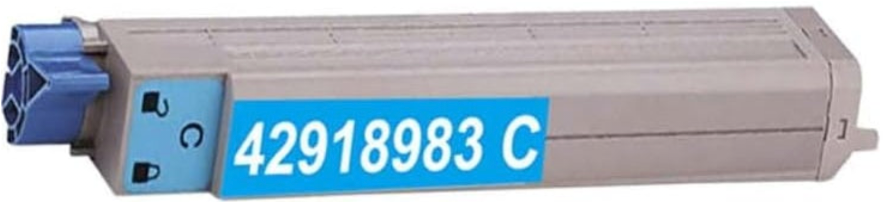 42918983 Cyan Toner Cartridge compatible with Oki Data C9650HDN, C9650DN, and C9650N printers