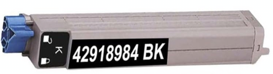 42918984 Black Toner Cartridge compatible with Oki Data C9650HDN, C9650DN, and C9650N printers