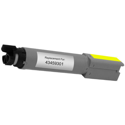 43459301/9401 Yellow Toner Cartridge compatible with Oki Data C3300, C3400N, C3530MFP, and C3600N printers
