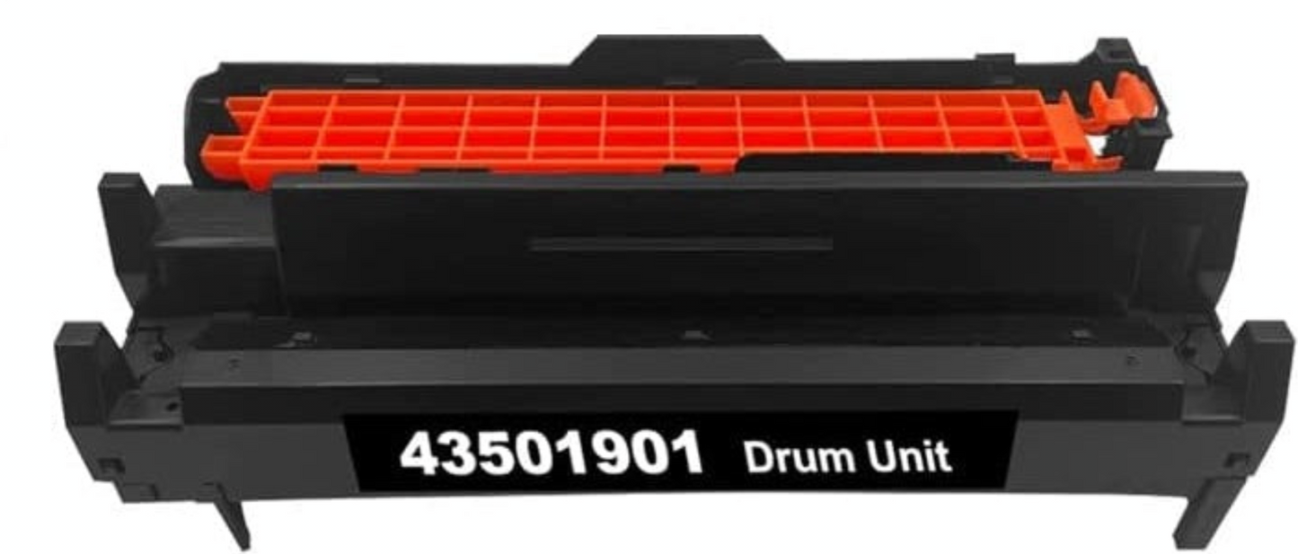 43501901 Black Drum Unit compatible with Oki Data B4400, B4500, B4550, B4550N, B4600, and B4600N printers