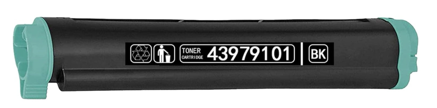 Black toner 43979101 compatible for Oki Data B410, B420, B430, MB460 MFP, MB470 MFP, MB480 MFP, 3500 pages.