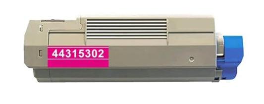 Magenta toner 44315302 compatible for Oki Data C610 Series, 6000 pages.