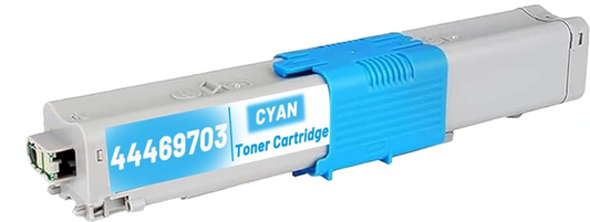 44469703 Cyan Toner Cartridge compatible with Oki Data C330, C331, C530, C531, MC361, MC561, MC890, and MC950 printers