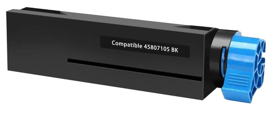 Black toner 45807105 compatible for Oki Data B412dn, B432dn, B432dnw, B512dn, MB472w, MB472dnw, MB492dn, MB562w, 7000 pages.