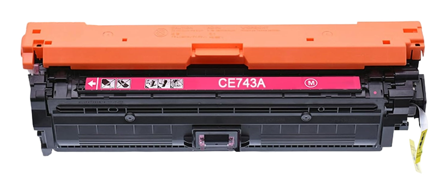 CE743A (307A) Magenta toner compatible with HP Color LaserJet Pro CP5225, 7,000 pages, vivid color output, and reliable performance.