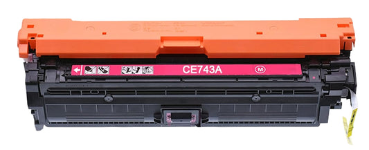 CE743A (307A) Magenta toner compatible with HP Color LaserJet Pro CP5225, 7,000 pages, vivid color output, and reliable performance.