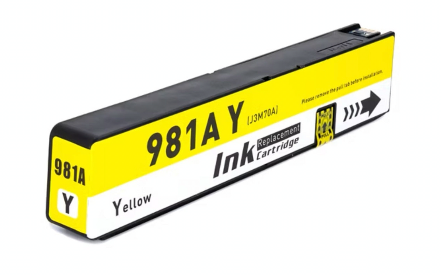 981A yellow compatible ink cartridge for HP Enterprise printers.