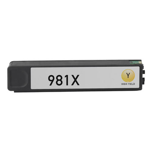 981X yellow compatible ink cartridge for HP Enterprise printers.