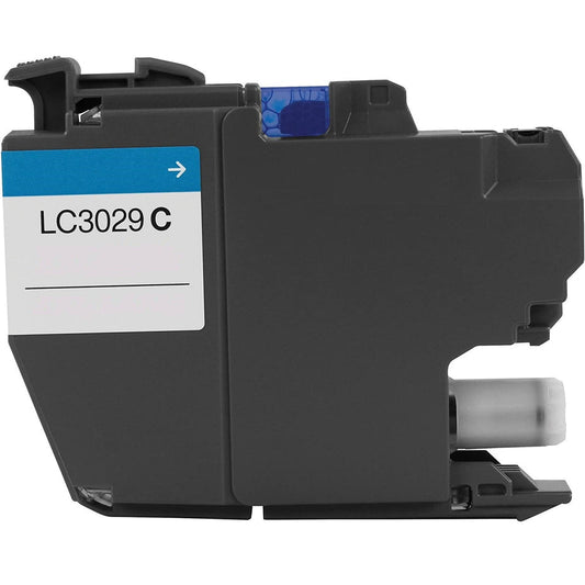 LC3029 Cyan compatible ink cartridge for Brother printers, 1500-page yield, vibrant cyan, fits MFC-J5830, J5930, J6535, J6935