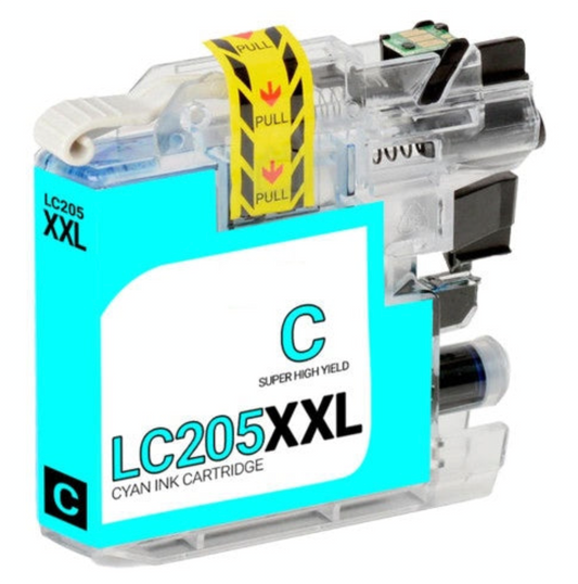 Brother LC205XXL Cyan Ink Cartridge – High-Yield Replacement for MFC J4320DW, J4420DW, J4620DW Printers