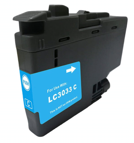 Brother LC3033 High-Yield Cyan Ink Cartridge – Replacement for MFC-J995DW & J995DW XL Printers, Up to 1,500 Pages