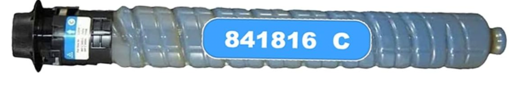 C03-841816 Cyan Compatible Toner Cartridge for Ricoh Aficio MPC3003, MPC3004, MPC3503, MPC3504 – 15,000-page high-yield cyan toner.